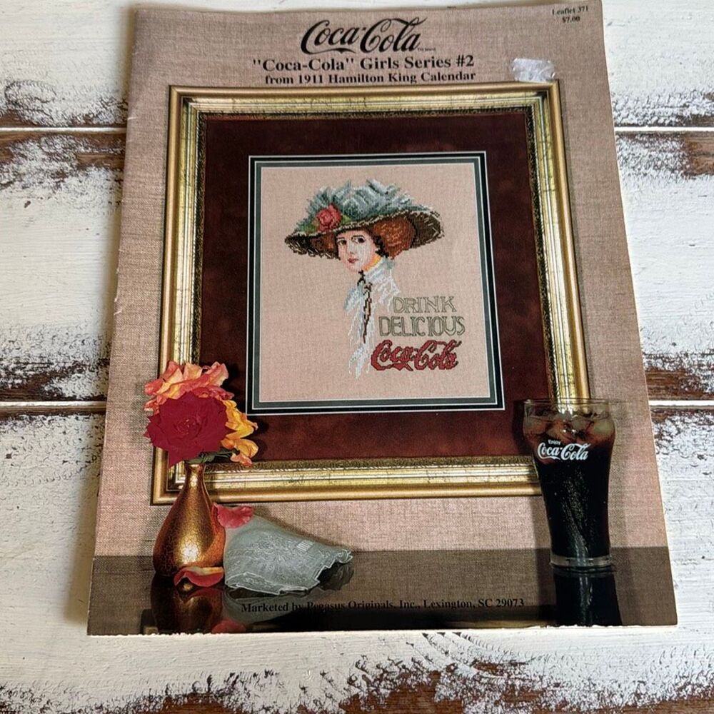 Pattern coca-Cola girl series #2 Crosstitch